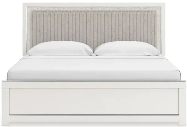 Zuraleus King Upholstered Panel Platform Bed