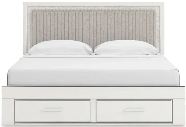 Zuraleus King Upholstered Panel Storage Bed