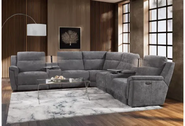 Austin Graphite Dual Power Sectional