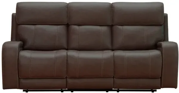 Newport Walnut Dual Power Sofa