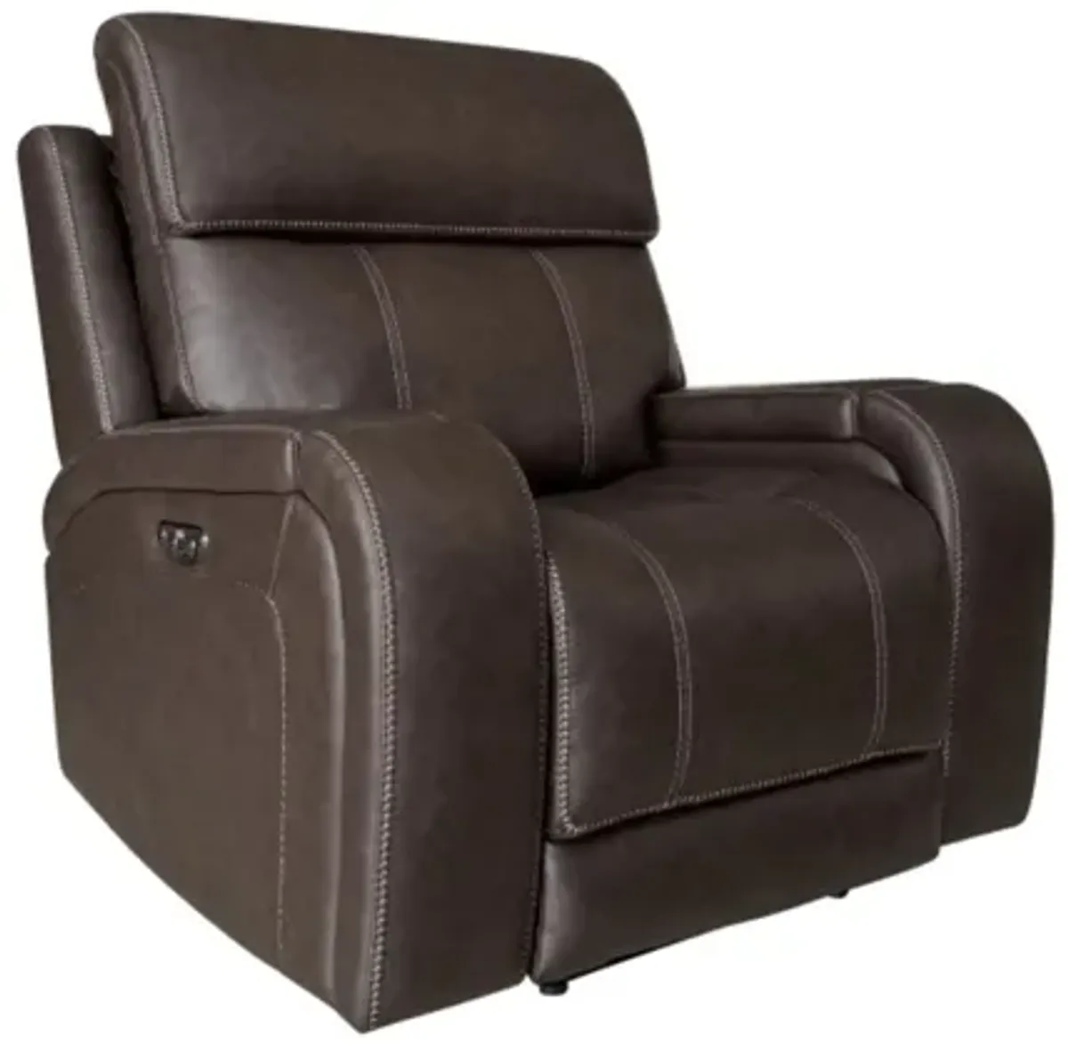 Newport Walnut Dual Power Recliner
