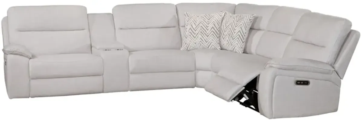 Westhaven Ivory Dual Power Sectional