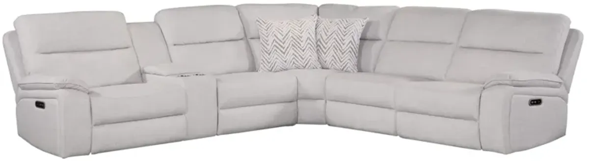 Westhaven Ivory Dual Power Sectional