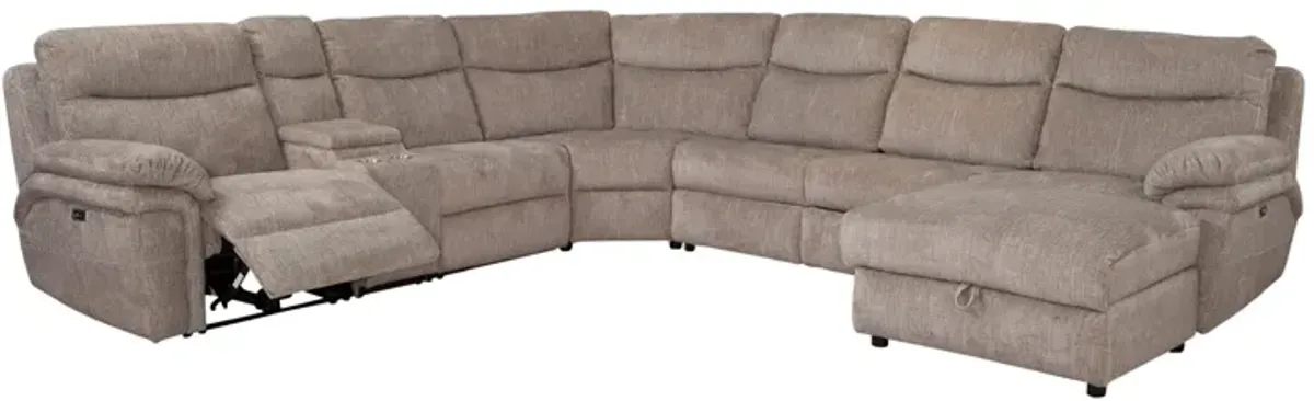 Waverly Driftwood Power Sectional