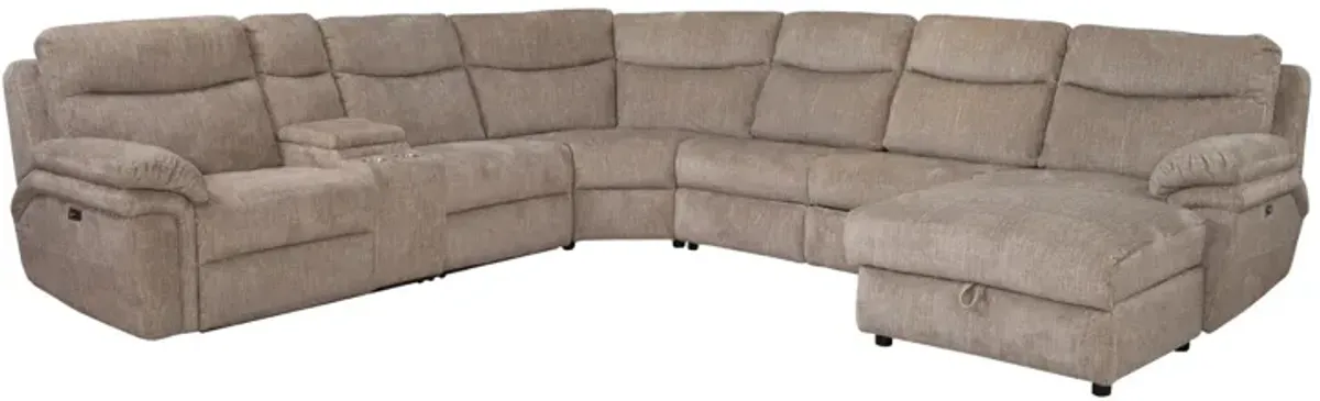 Waverly Driftwood Power Sectional