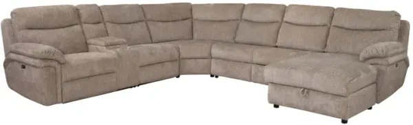 Waverly Driftwood Power Sectional