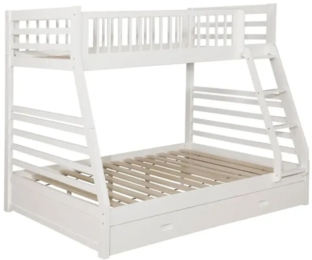 Ashton Twin / Full Bunk Bed - White