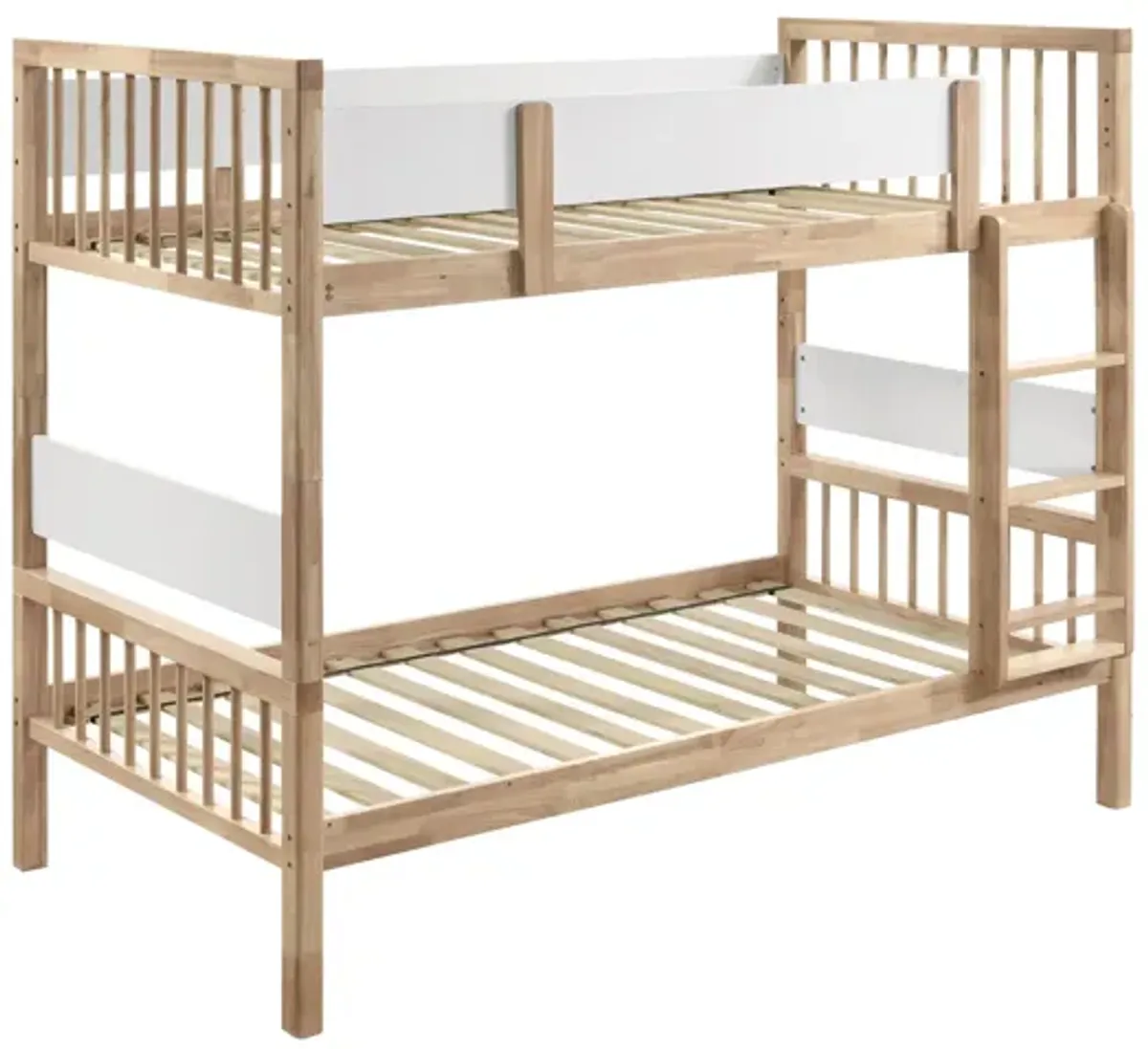 Dakota Customizable Wood Twin Over Twin Bunk Bed Natural