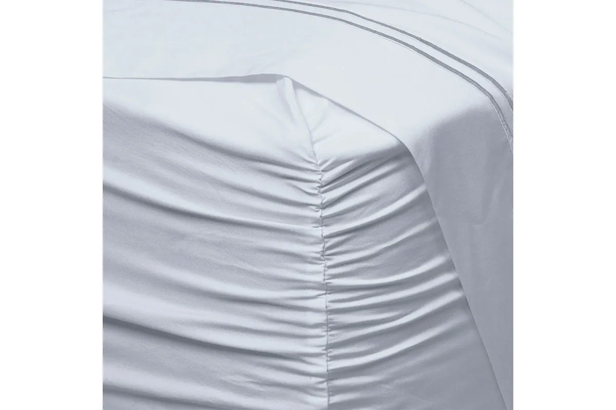 Premium Refreshing Tencel™ Lyocell Split Head King Sheet Set - Light Blue