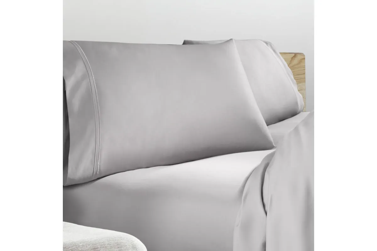 Premium Refreshing Tencel™ Lyocell Split Head Queen Sheet Set - Dove Gray