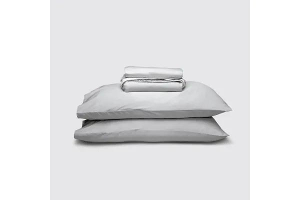 Weightless Cotton Twin Sheet Set - Coastal Gray