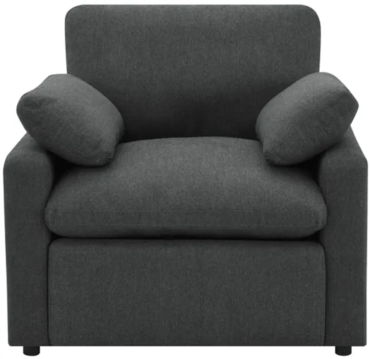 Collins Upholstered Power Recliner Chair - Charcoal Grey