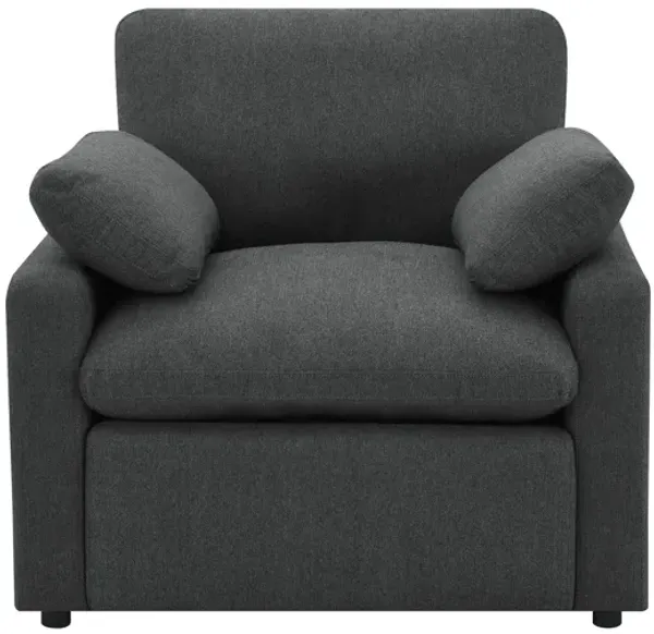 Collins Upholstered Power Recliner Chair - Charcoal Grey