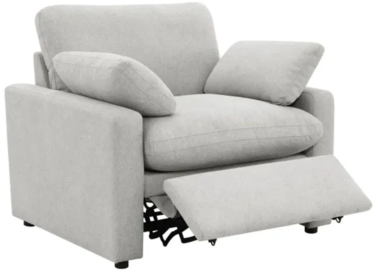 Collins Upholstered Power Recliner Chair - Grey