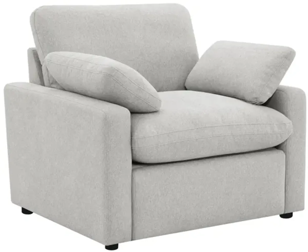 Collins Upholstered Power Recliner Chair - Grey