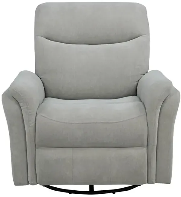 Adler Upholstered Power Swivel Glider Recliner - Ivory