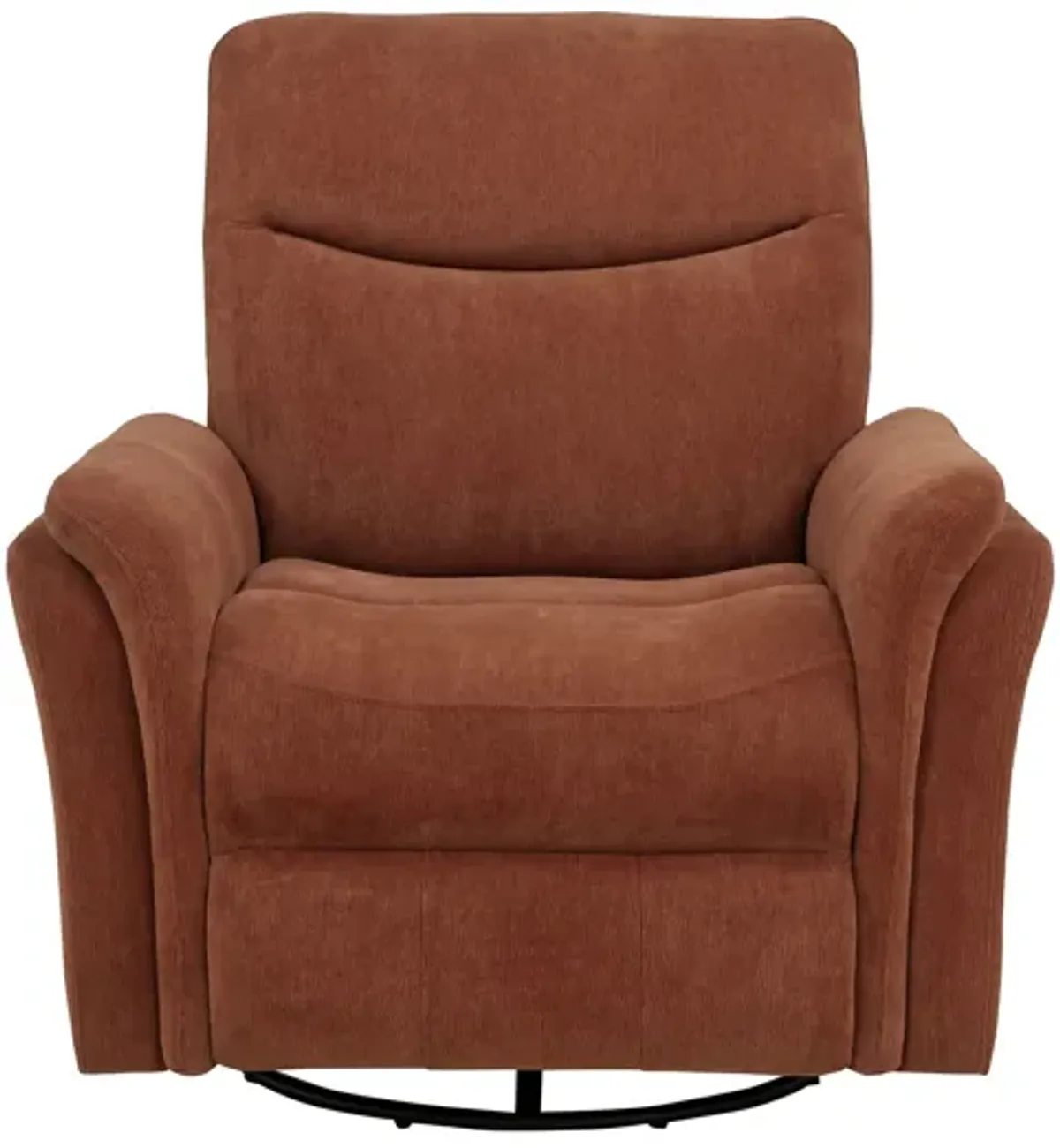 Adler Upholstered Power Swivel Glider Recliner - Rust