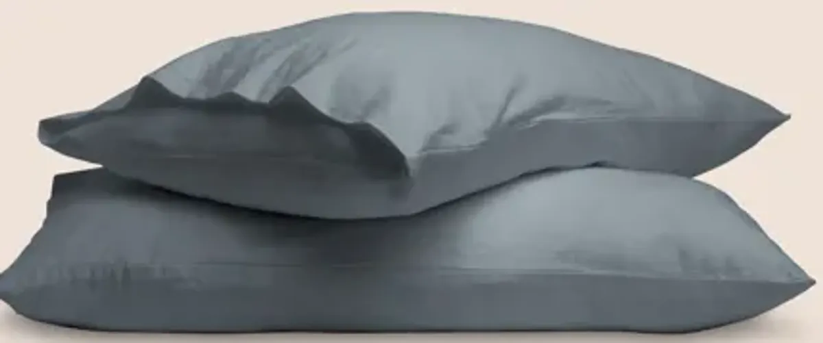 Dr. Weil Blended Linen Split King Sheets - Catalina Blue