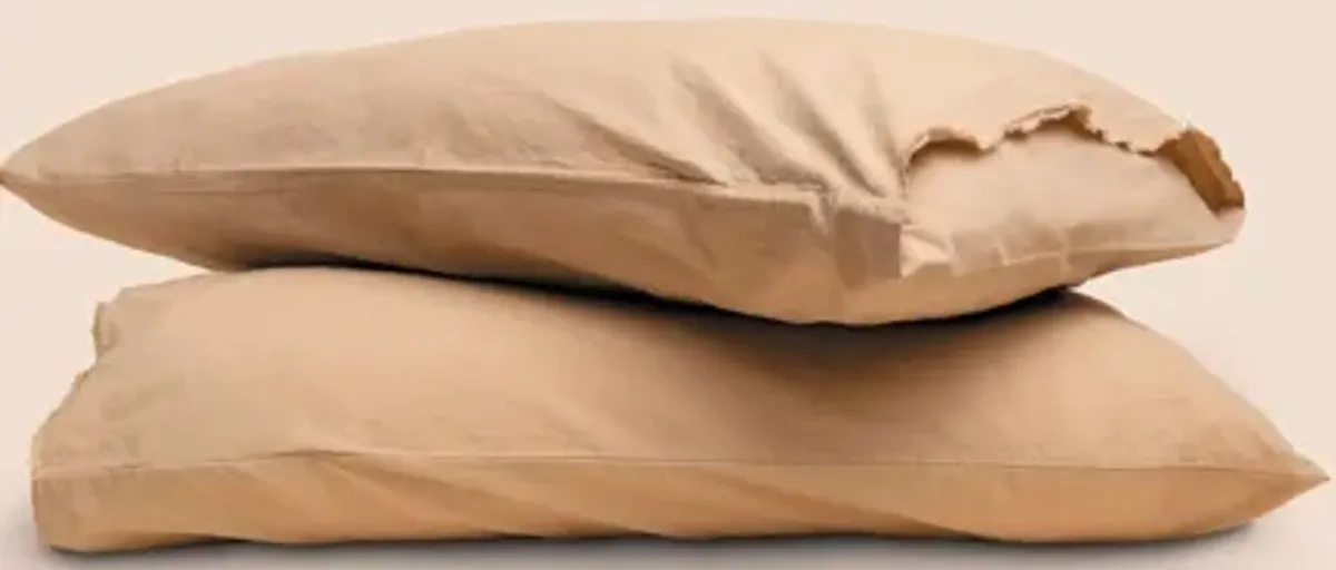 Dr. Weil Garment Washed Percale King Sheets - Ochre