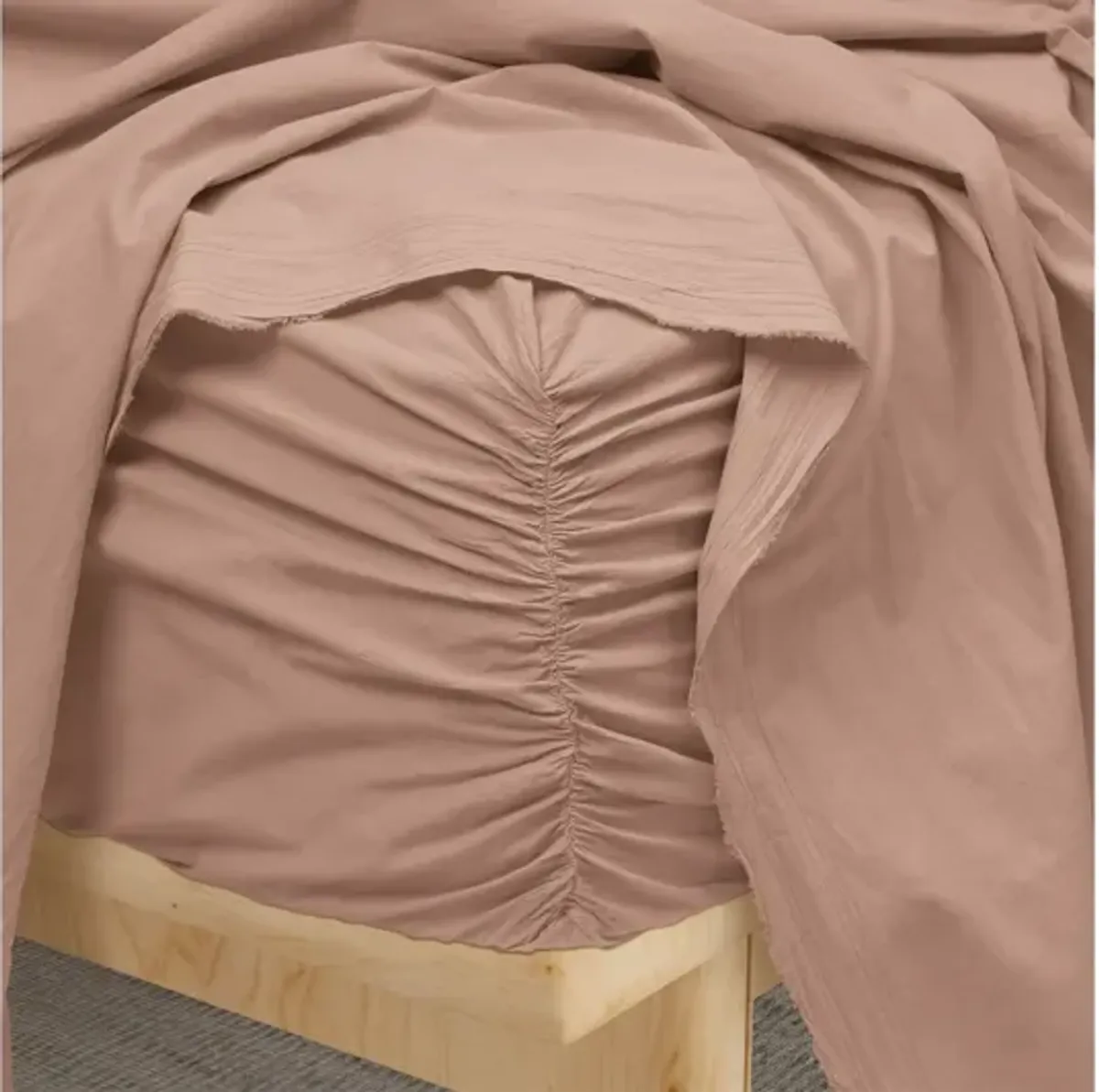 Dr. Weil Garment Washed Percale Twin XL Sheets - Pink Sandstone