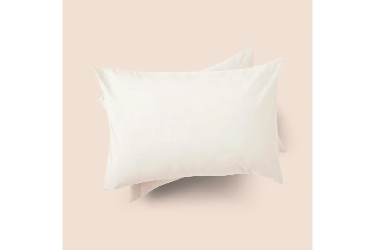 Dr. Weil Garment Washed Percale Sham - Ecru