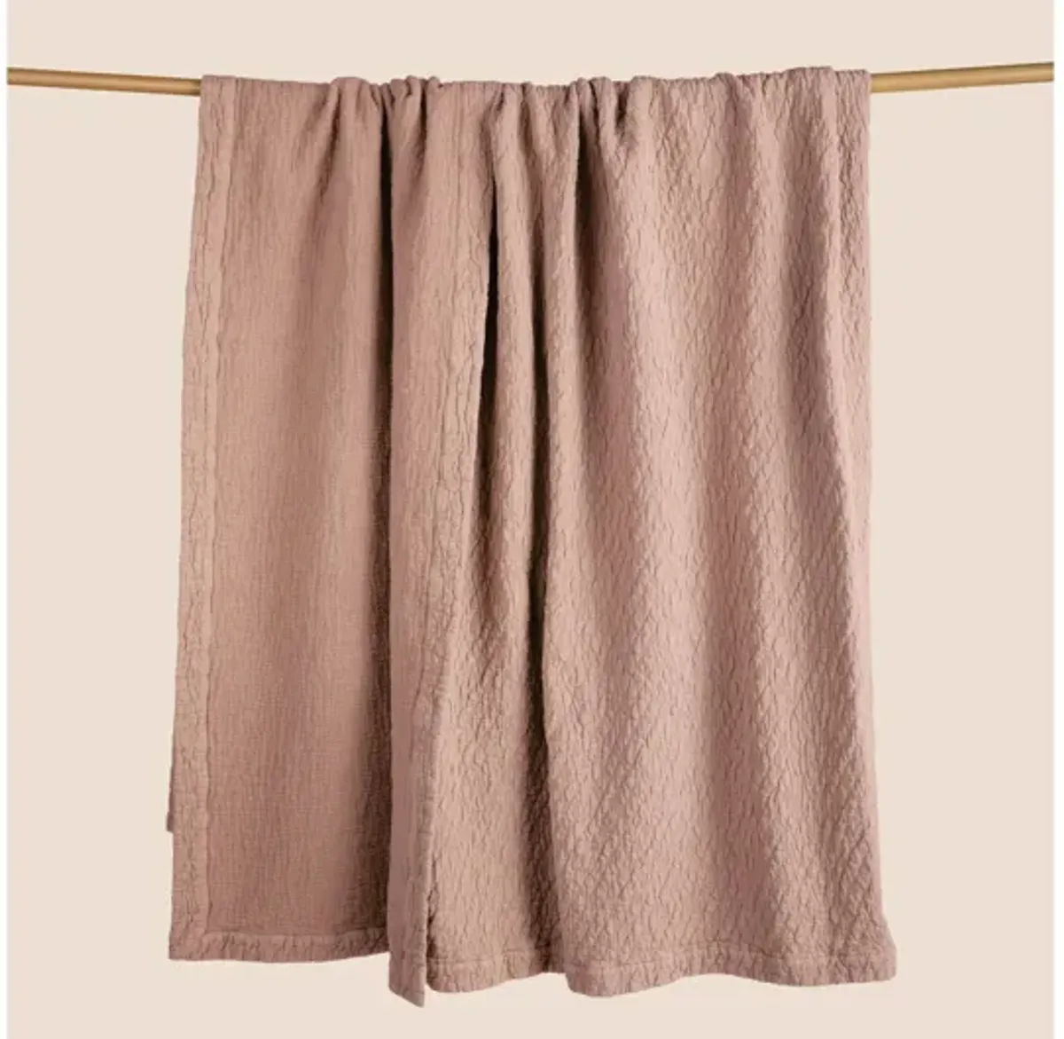 Dr. Weil Wave Coverlet - Pink Sandstone