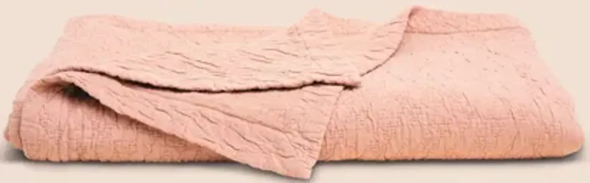 Dr. Weil Wave Coverlet - Pink Sandstone