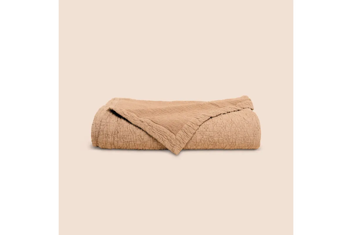 Dr. Weil Wave Coverlet - Ochre