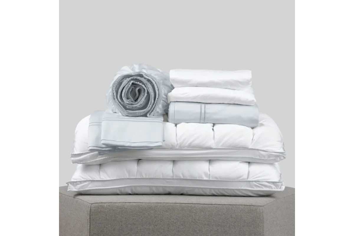 Cal King Comfort Bundle - Light Blue