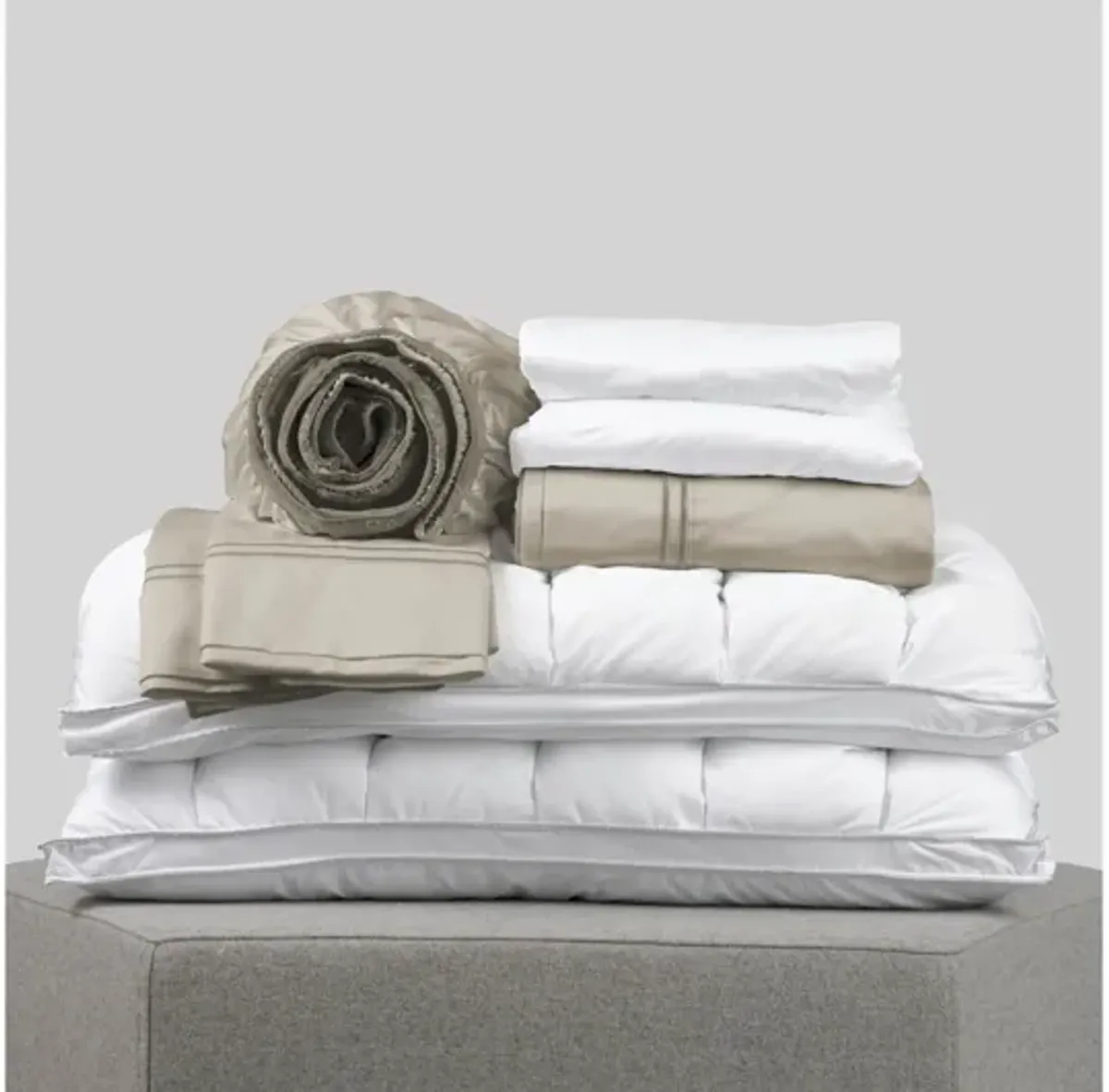 Twin Comfort Bundle - Dove Gray