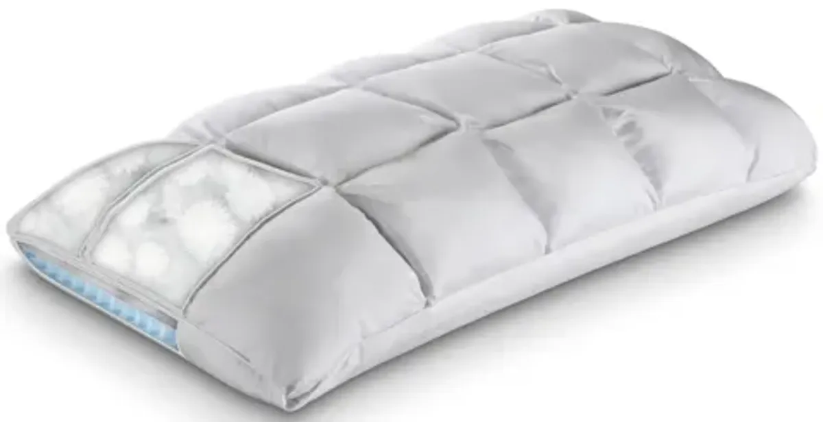 King Cooling SoftCell® Chill Latex Pillow - White