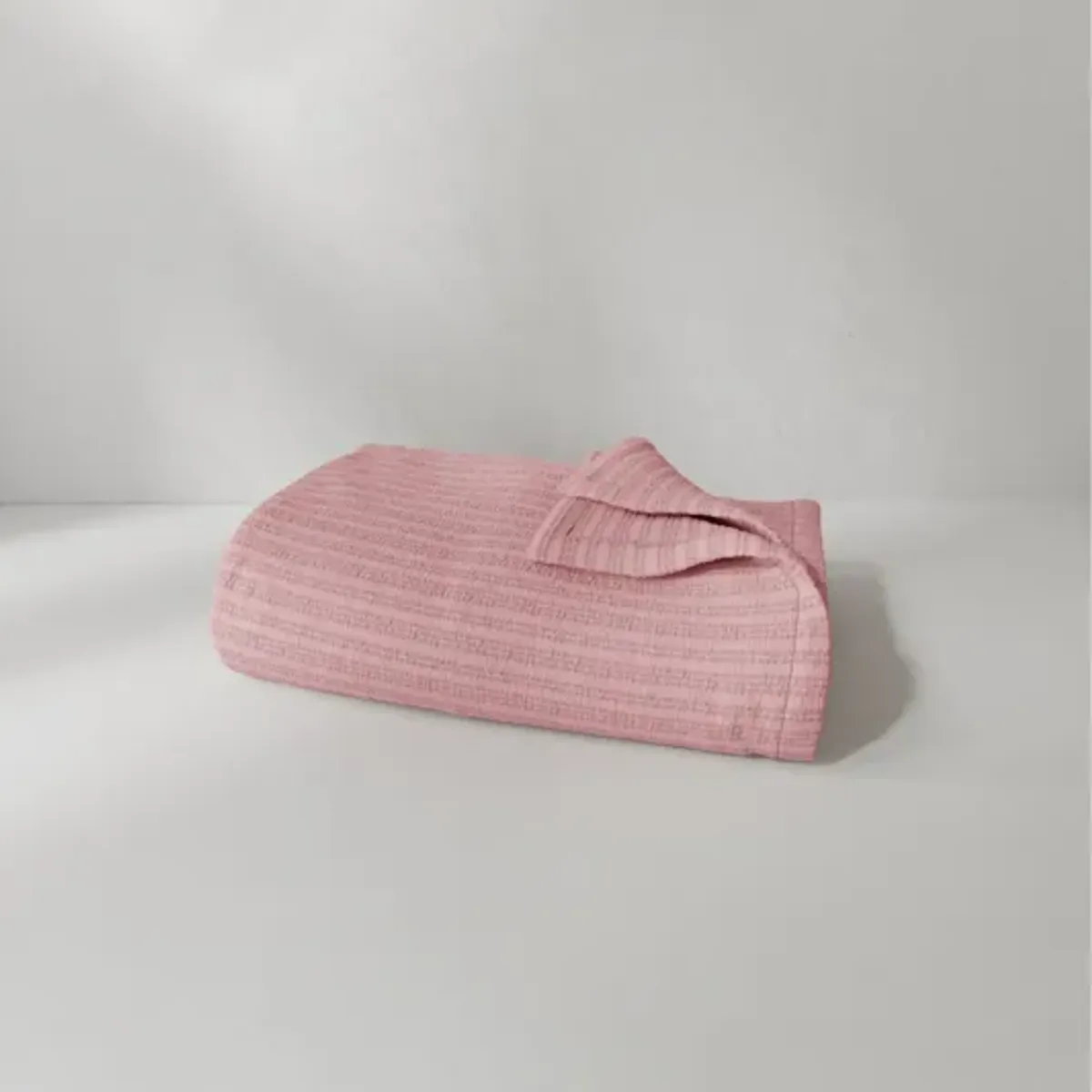 Everyday Cotton Full/Queen Coverlet - Ash Rose