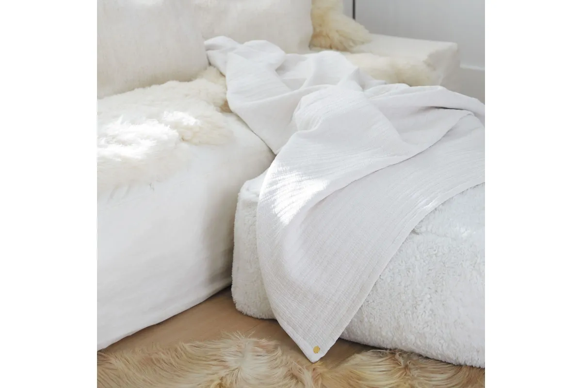 Everyday Cotton Full/Queen Coverlet - Bright White