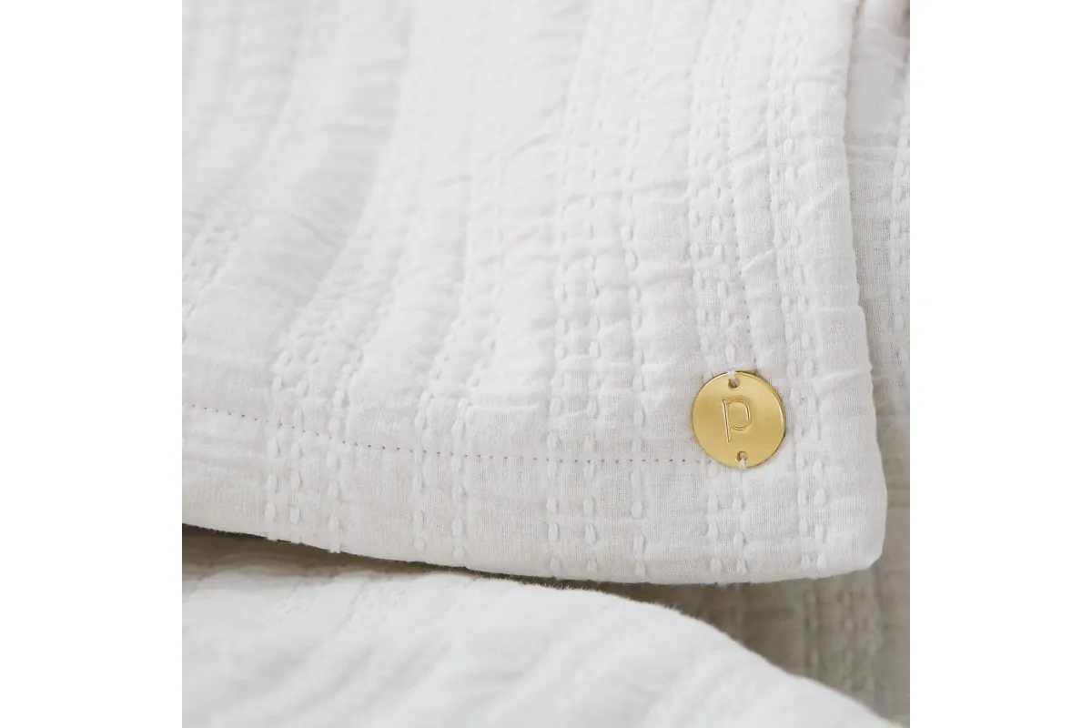 Everyday Cotton King/Cal King Coverlet - Bright White