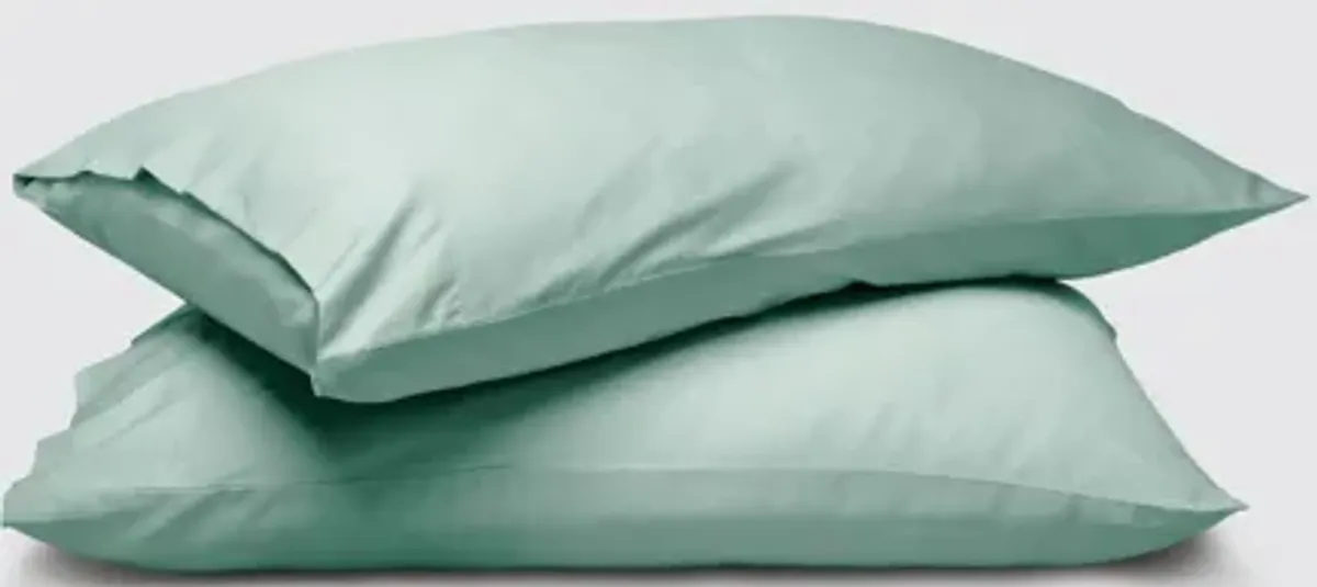 Weightless Cotton Queen Pillowcase Set - Seafoam