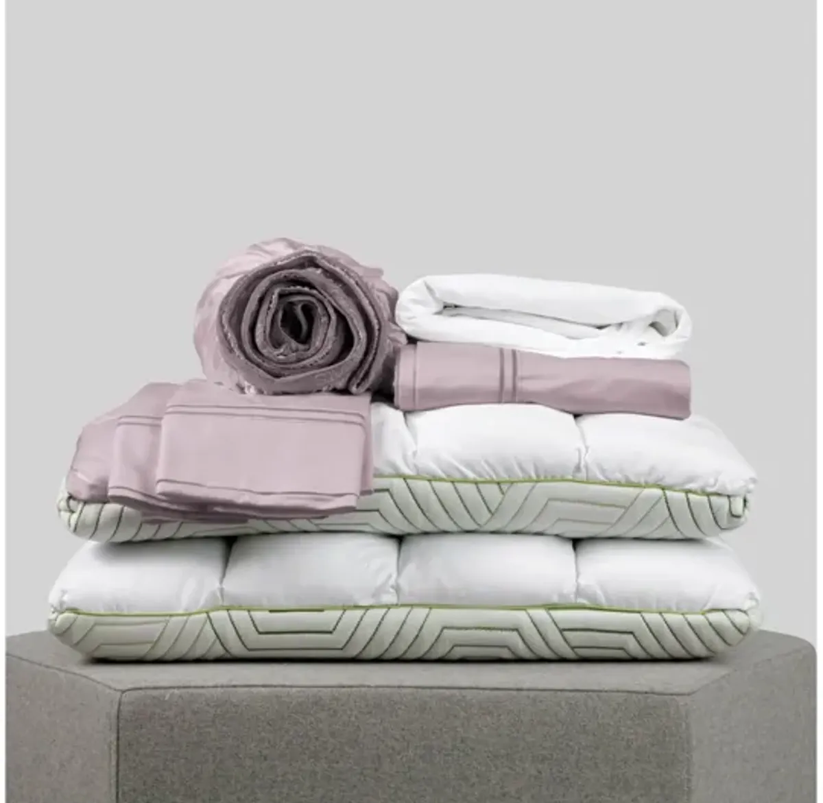 Cal King Cooling Cbd Bundle - Lilac