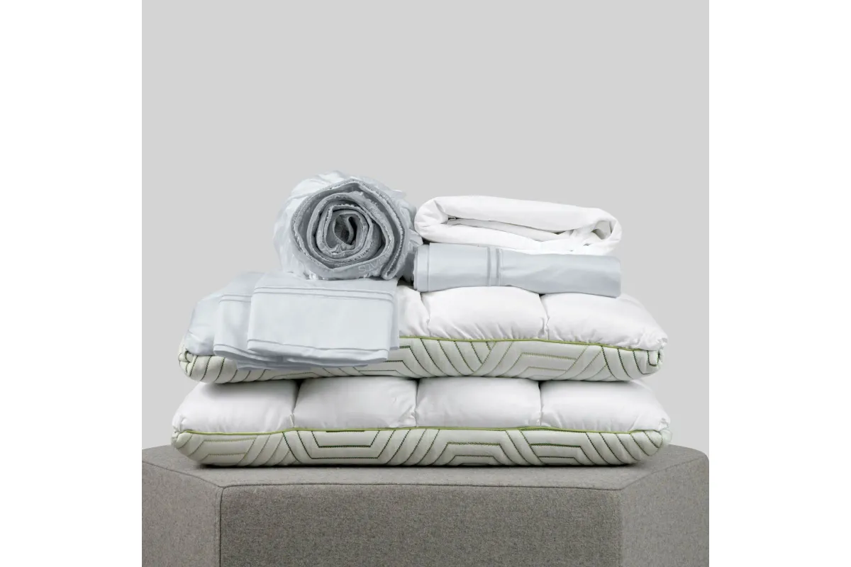 Split King Cooling Cbd Bundle - Light Blue