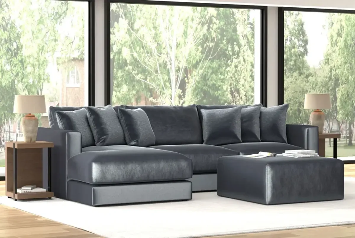 Brynn Slate 3-Piece Sectional with Left Arm Facing Chaise