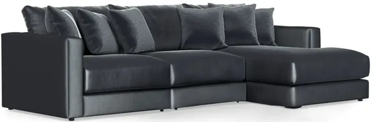 Brynn Slate 3-Piece Sectional with Right Arm Facing Chaise