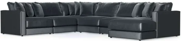 Brynn Slate 6-Piece Sectional with Right Arm Facing Chaise