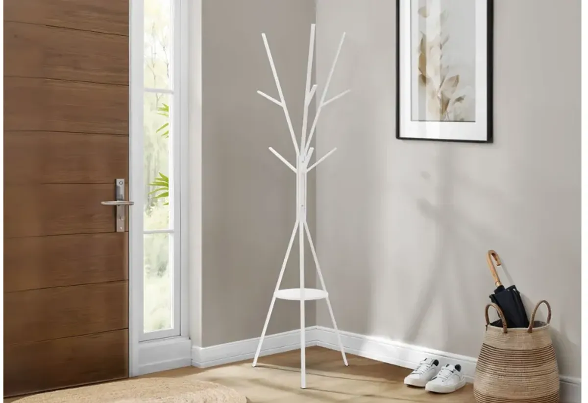 Monarch Specialties I 2009 - 72" White Coat Rack