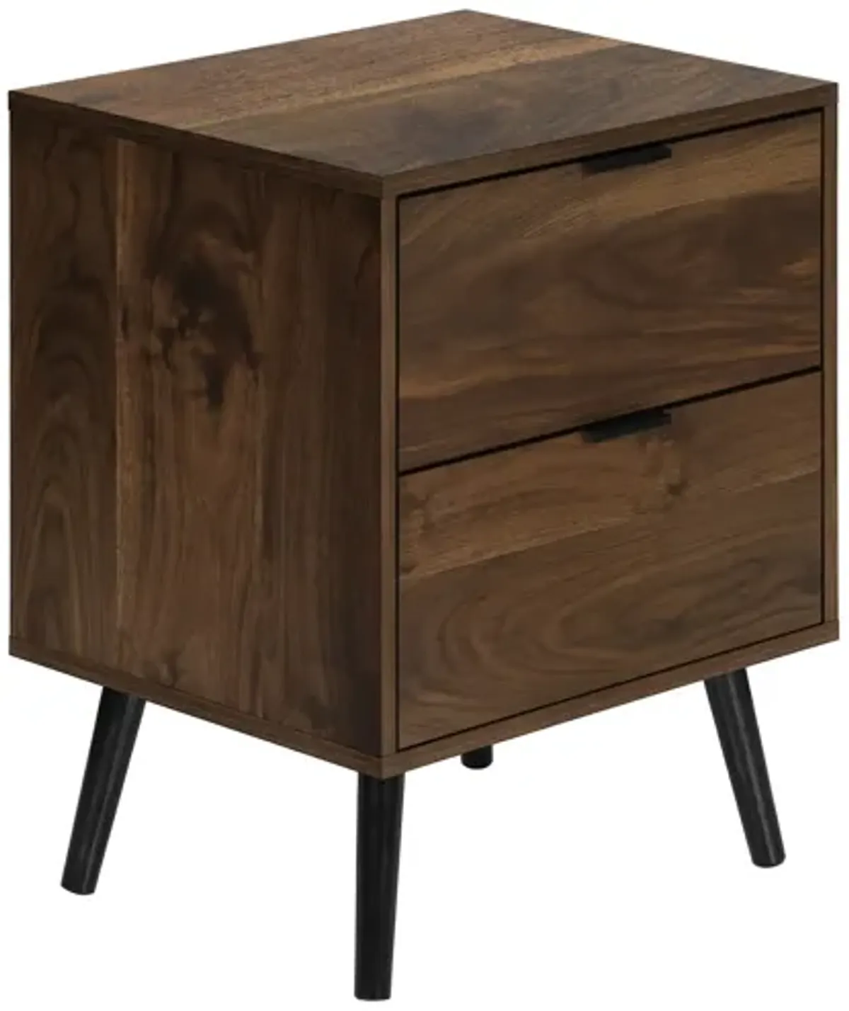 Monarch Specialties I 3607 - Walnut End Table With 2 Drawers
