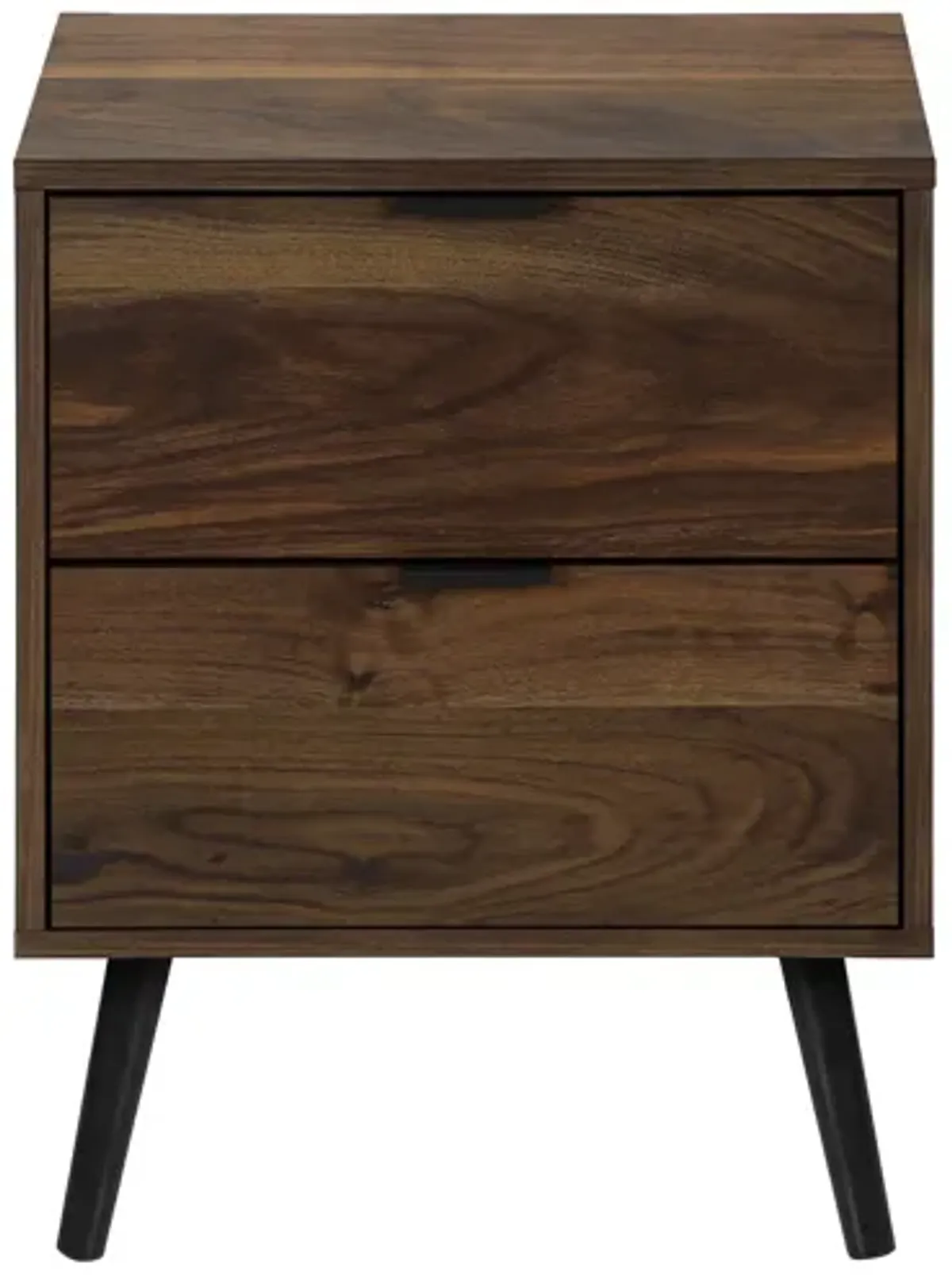 Monarch Specialties I 3607 - Walnut End Table With 2 Drawers