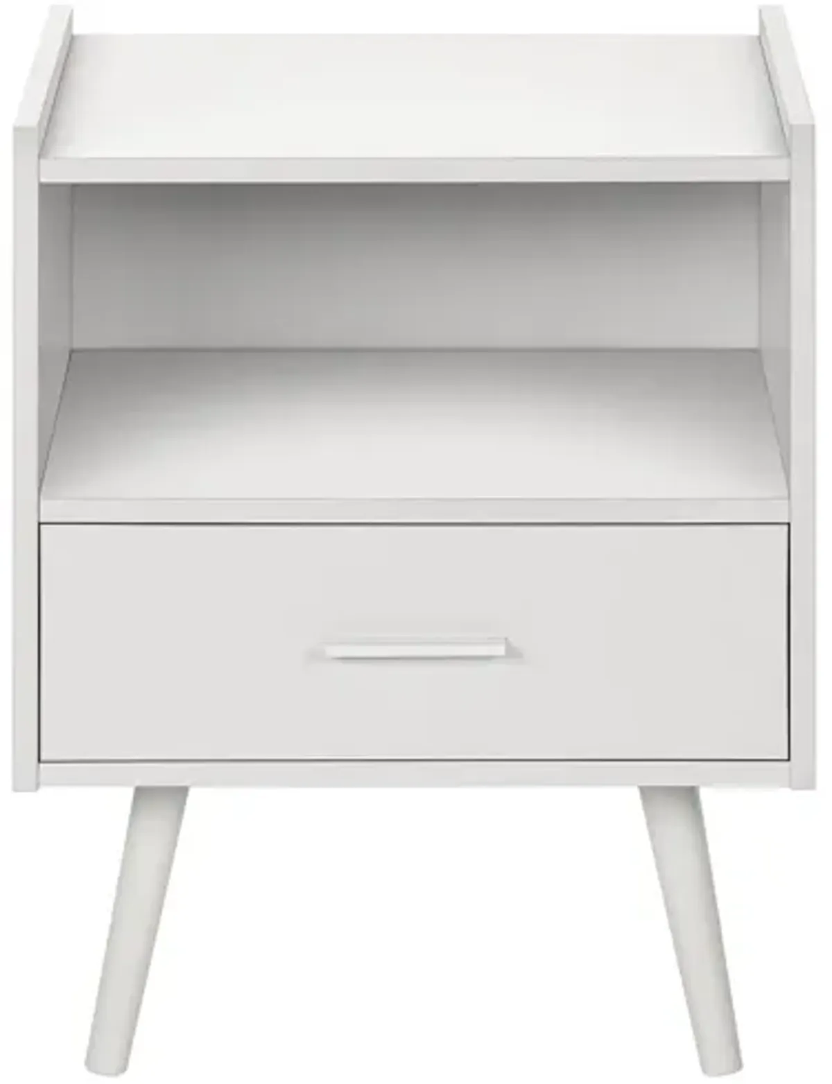 Monarch Specialties I 3666 - White End Table With 1 Drawer