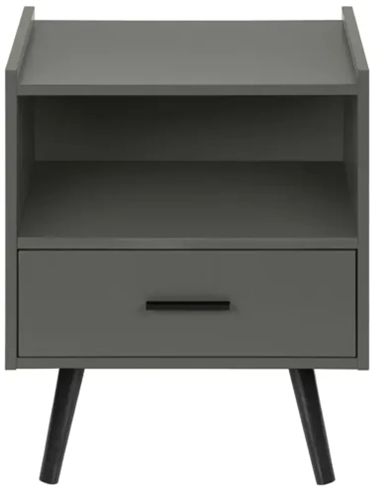 Monarch Specialties I 3668 - Grey End Table With 1 Drawer