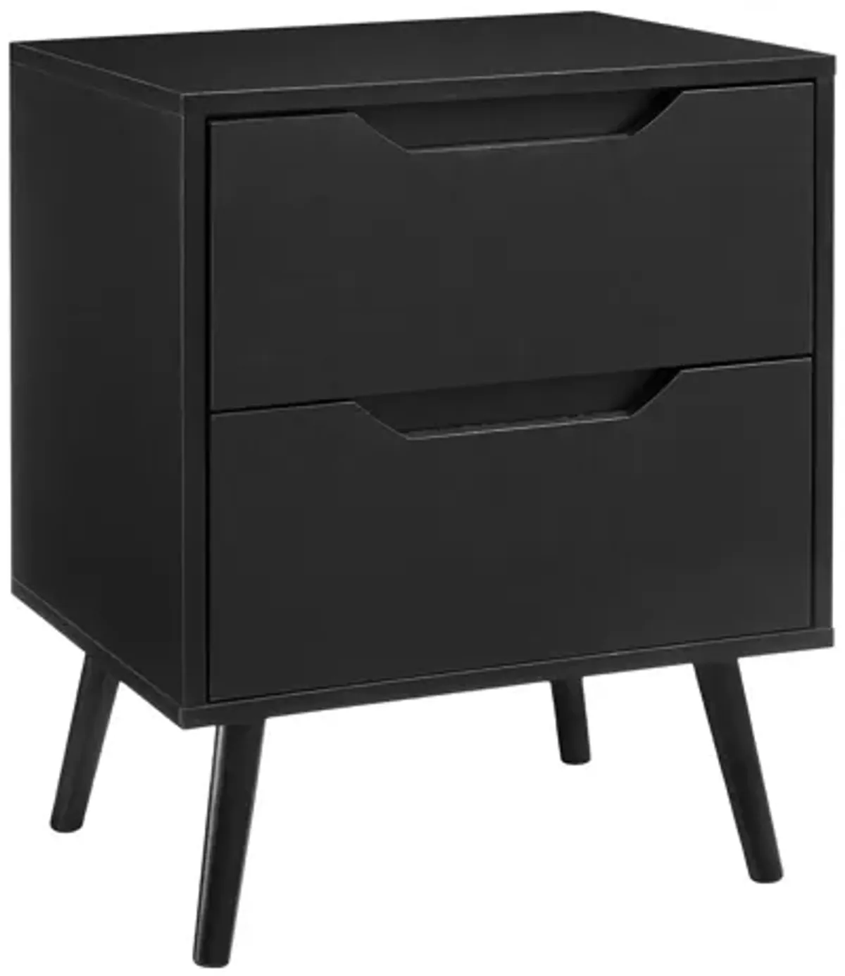 Monarch Specialties I 3689 - Black End Table With 2 Drawers