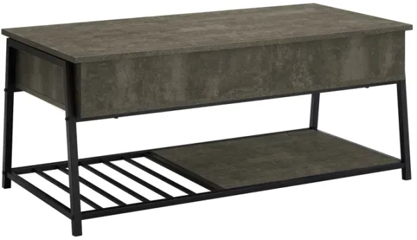 Monarch Specialties I 3821 - 42" Lift-Top Dark Bronze Coffee Table