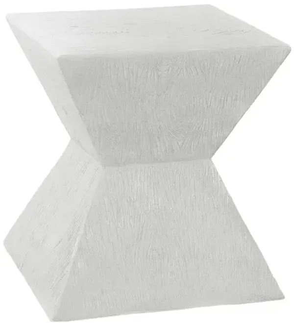 Monarch Specialties I 4126 - 25" Indoor/Outdoor White Accent Table