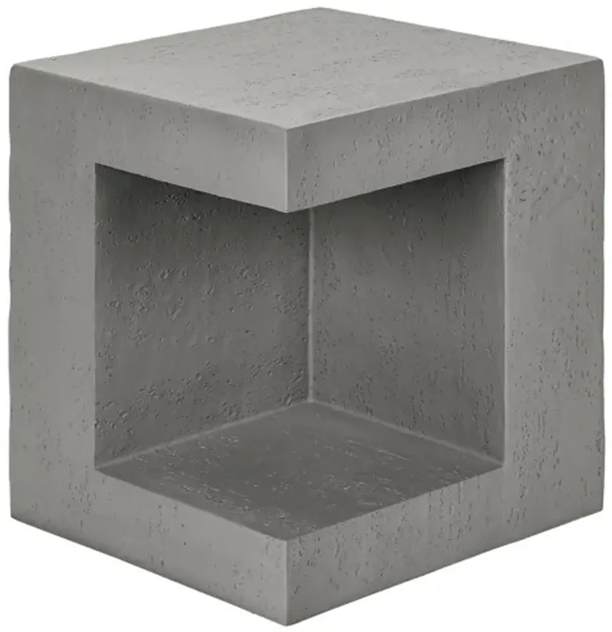 Monarch Specialties I 4130 - 25" Indoor/Outdoor Grey Accent Table