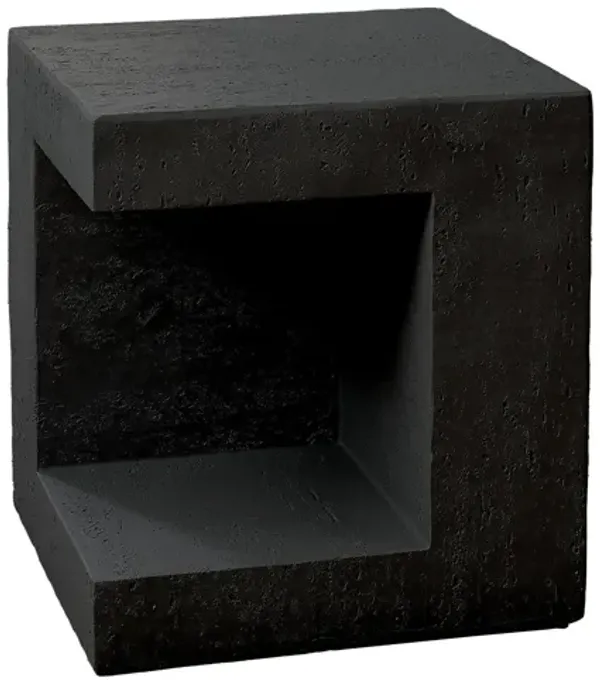 Monarch Specialties I 4132 - 25" Indoor/Outdoor Black Accent Table